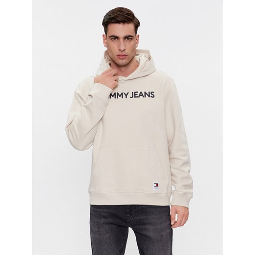 Tommy Jeans Bluza Bold Classics DM0DM18413 Beżowy Regular Fit ze sklepu MODIVO w kategorii Bluzy męskie - zdjęcie 181155070