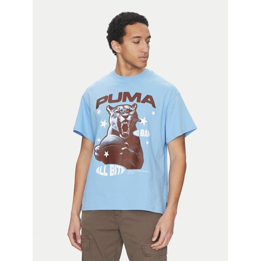 Puma T-Shirt All Bite 630466 Niebieski Regular Fit ze sklepu MODIVO w kategorii T-shirty męskie - zdjęcie 181155513