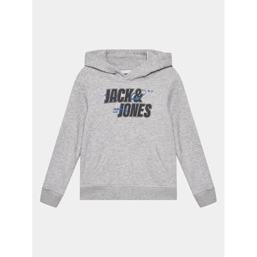 Jack&Jones Junior Bluza 12247700 Szary Standard Fit ze sklepu MODIVO w kategorii Bluzy chłopięce - zdjęcie 181155953