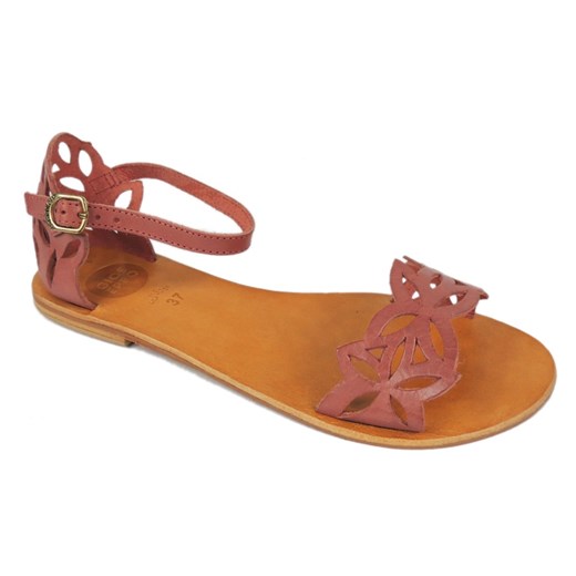 Sandały ALDABA Różowe intershoe zolty sandały