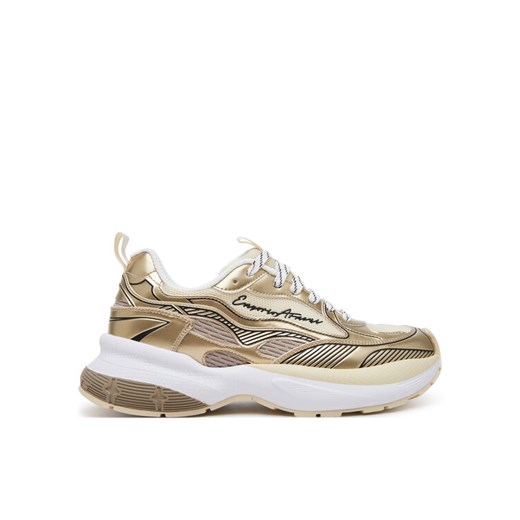 Emporio Armani Sneakersy X3X238 XR388 00194 Złoty ze sklepu MODIVO w kategorii Buty sportowe damskie - zdjęcie 181158530