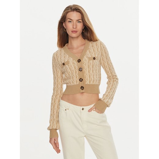 Guess Kardigan Tiffany W4BR0F Z3K40 Beżowy Regular Fit Guess XXL MODIVO