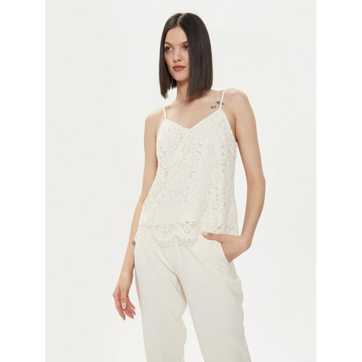 YAS Top Perla 26032812 Écru Regular Fit ze sklepu MODIVO w kategorii Bluzki damskie - zdjęcie 181159621