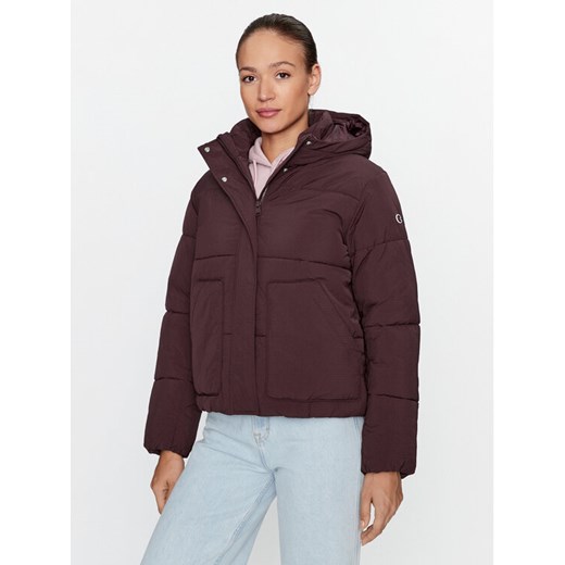 Champion Kurtka puchowa Hooded Jacket 116921 Brązowy Custom Fit ze sklepu MODIVO w kategorii Kurtki damskie - zdjęcie 181159781