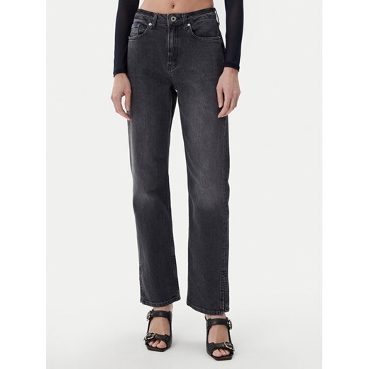 Karl Lagerfeld Jeans Jeansy A1W10029 Szary Straight Fit ze sklepu MODIVO w kategorii Jeansy damskie - zdjęcie 181160570