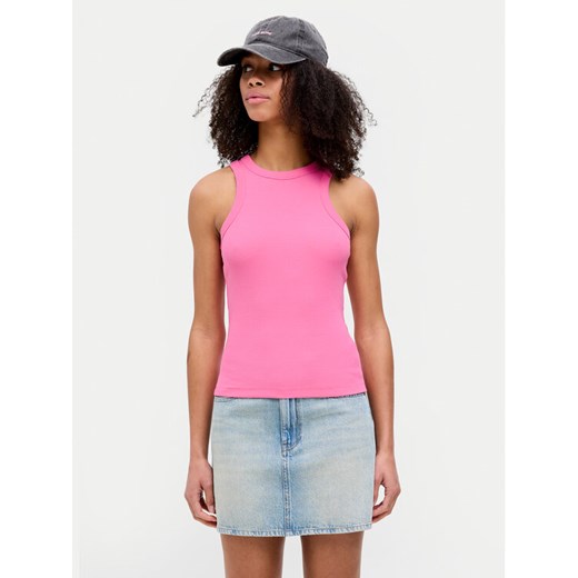 JJXX Top 12224661 Różowy Rib Fit ze sklepu MODIVO w kategorii Bluzki damskie - zdjęcie 181161864