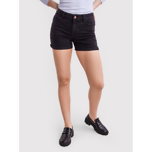 Pieces Szorty jeansowe Lisa 17112539 Czarny Regular Fit Pieces XS MODIVO