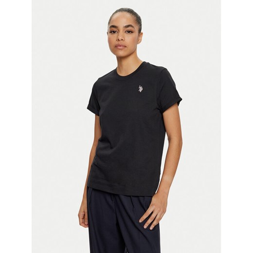U.S. Polo Assn. T-Shirt WUP0634 Czarny Regular Fit ze sklepu MODIVO w kategorii Bluzki damskie - zdjęcie 181165211