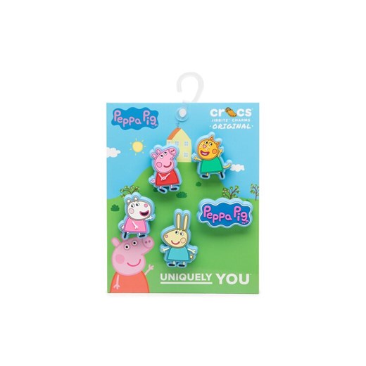 Crocs Ozdoba do butów Jibbitz Peppa Pig 5 Pack 10010006 Niebieski ze sklepu MODIVO w kategorii Przypinki - zdjęcie 181165832