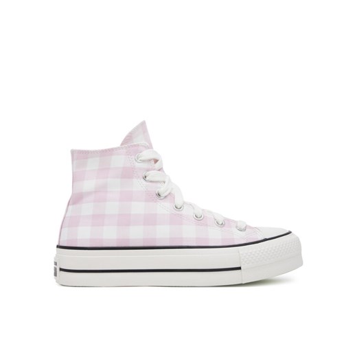 Converse Trampki Chuck Taylor All Star Lift Platform Gingham A13663C Różowy Converse 37_5 MODIVO