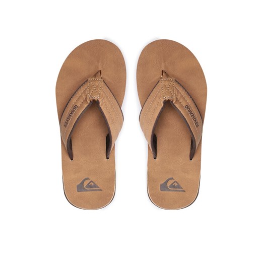 Quiksilver Japonki AQYL100623 Brązowy ze sklepu MODIVO w kategorii Klapki męskie - zdjęcie 181168862