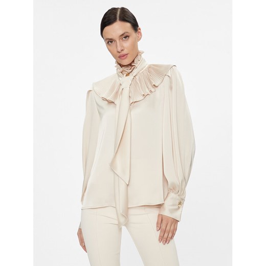 Babylon Bluzka T_S00308 Beżowy Regular Fit ze sklepu MODIVO w kategorii Bluzki damskie - zdjęcie 181169404