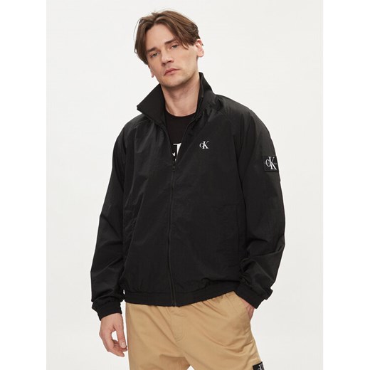 Calvin Klein Jeans Kurtka przejściowa Harrington J30J325102 Czarny Regular Fit ze sklepu MODIVO w kategorii Kurtki męskie - zdjęcie 181169500