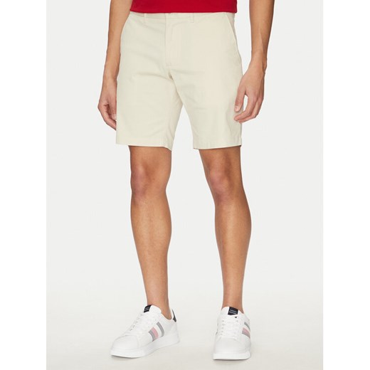 Tommy Hilfiger Szorty materiałowe Brooklyn MW0MW23563 Beżowy Regular Fit Tommy Hilfiger 30 MODIVO