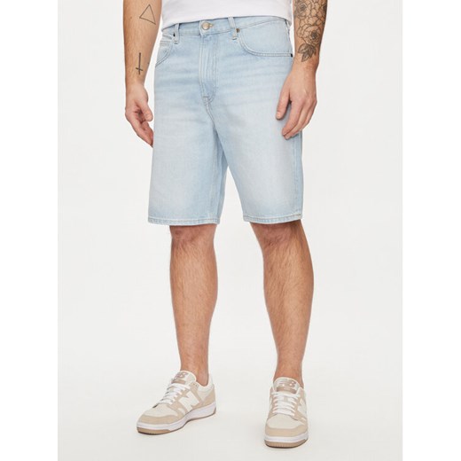Lee Szorty jeansowe Asher 112349239 Niebieski Loose Fit ze sklepu MODIVO w kategorii Spodenki męskie - zdjęcie 181173712