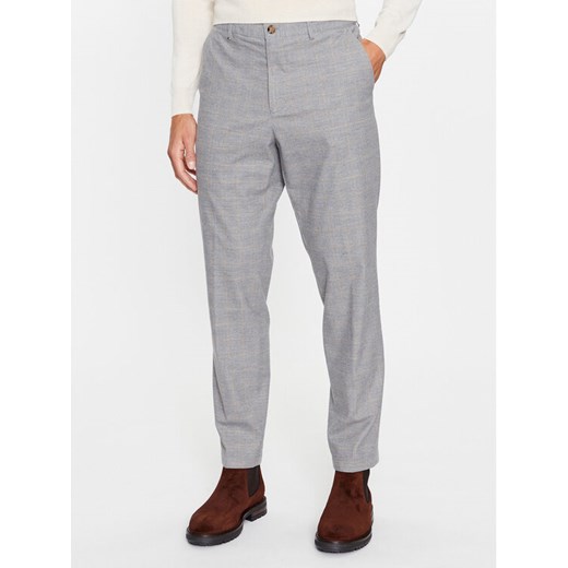 Boss Spodnie materiałowe 50501867 Szary Slim Fit ze sklepu MODIVO w kategorii Spodnie męskie - zdjęcie 181174104