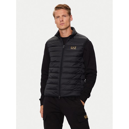 EA7 Emporio Armani Kamizelka 8NPQ06 PNGPZ 0208 Czarny Regular Fit ze sklepu MODIVO w kategorii Kamizelki męskie - zdjęcie 181176481