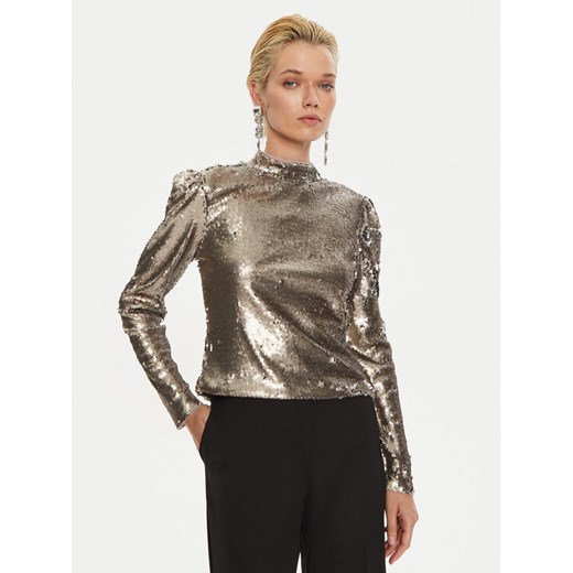 Bruuns Bazaar Bluzka Aniqa BBW4155 Srebrny Regular Fit ze sklepu MODIVO w kategorii Bluzki damskie - zdjęcie 181180664