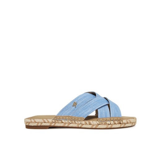 Tommy Hilfiger Espadryle Chambray Espadrille Mule FW0FW08501 Niebieski ze sklepu MODIVO w kategorii Espadryle damskie - zdjęcie 181182183