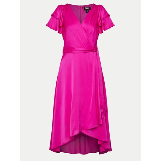 DKNY Sukienka koktajlowa DD4AQ571 Różowy Regular Fit ze sklepu MODIVO w kategorii Sukienki - zdjęcie 181182531