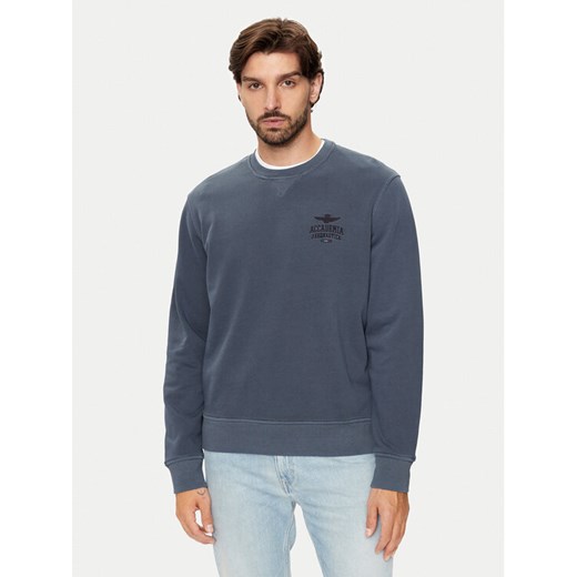 Aeronautica Militare Bluza 242FE1924F560 Granatowy Regular Fit ze sklepu MODIVO w kategorii Bluzy męskie - zdjęcie 181184622
