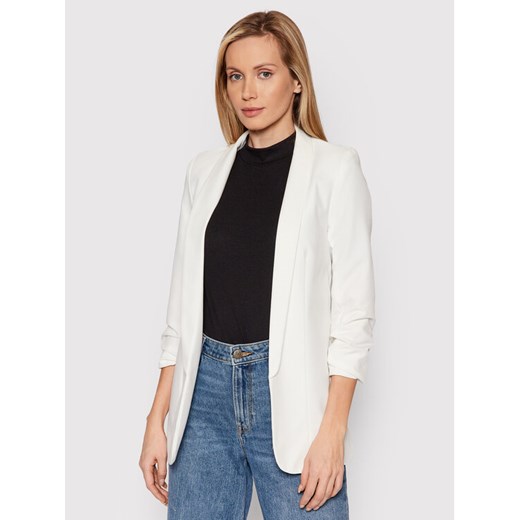 Pieces Marynarka Boss 17090996 Biały Regular Fit Pieces M MODIVO