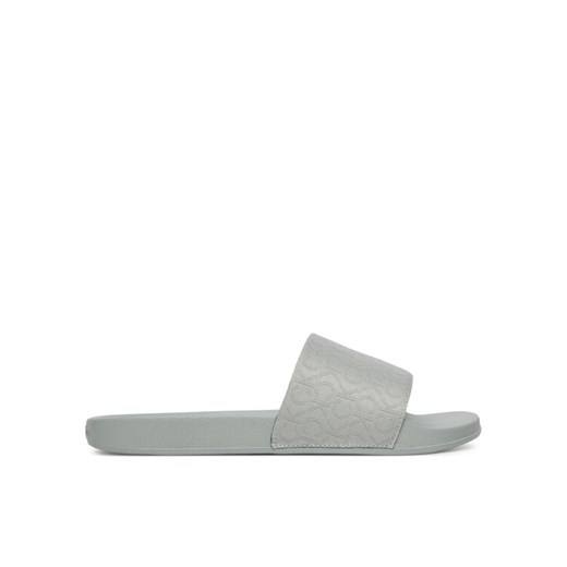 Calvin Klein Klapki Pool Slide - Jacq HW0HW02420 Szary ze sklepu MODIVO w kategorii Klapki damskie - zdjęcie 181186433