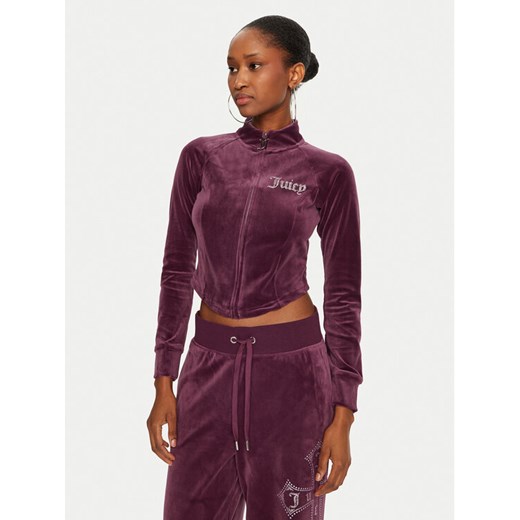 Juicy Couture Bluza Morgan Cross JCBCT224832 Bordowy Regular Fit ze sklepu MODIVO w kategorii Bluzy damskie - zdjęcie 181188624