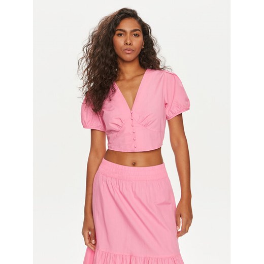 Vero Moda Bluzka Charlotte 10303653 Różowy Regular Fit ze sklepu MODIVO w kategorii Bluzki damskie - zdjęcie 181189314