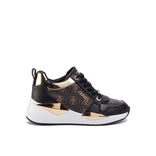 Guess Sneakersy Tallya FL5TLY FAL12 Brązowy ze sklepu MODIVO w kategorii Buty sportowe damskie - zdjęcie 181189480