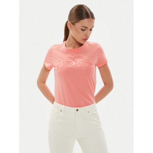 Boss T-Shirt Eventsa 50514967 Różowy Regular Fit ze sklepu MODIVO w kategorii Bluzki damskie - zdjęcie 181192522