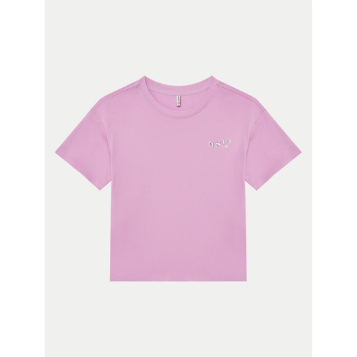 Kids ONLY T-Shirt Maiken 15313877 Fioletowy Regular Fit ze sklepu MODIVO w kategorii Bluzki dziewczęce - zdjęcie 181192552