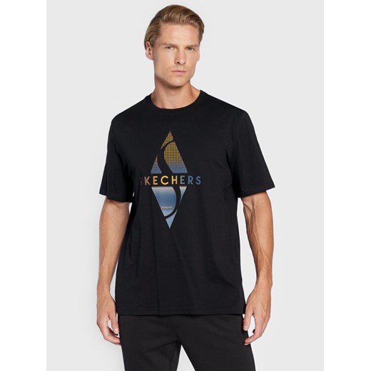 Skechers T-Shirt Recharge MTS344 Czarny Regular Fit ze sklepu MODIVO w kategorii T-shirty męskie - zdjęcie 181192933