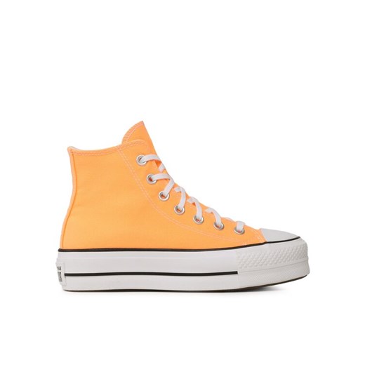Converse Trampki Chuck Taylor All Star Lift Hi A03052C Pomarańczowy ze sklepu MODIVO w kategorii Trampki damskie - zdjęcie 181193750