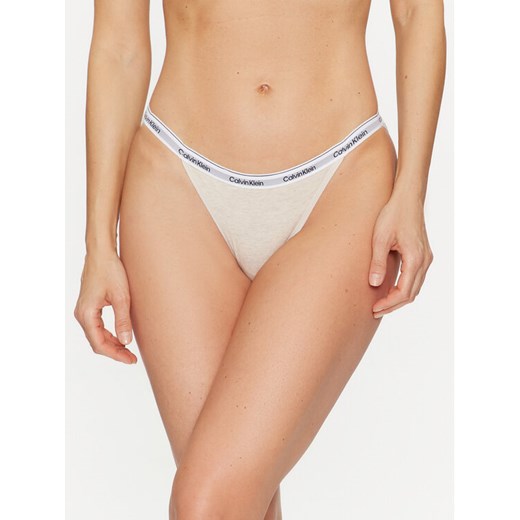Calvin Klein Underwear Figi klasyczne 000QD5215E Beżowy ze sklepu MODIVO w kategorii Majtki damskie - zdjęcie 181195870