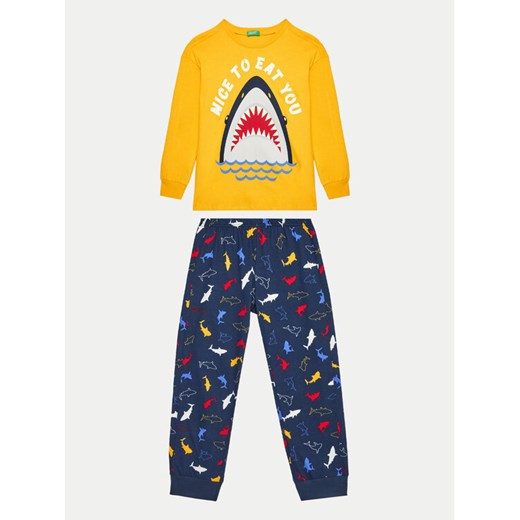 United Colors Of Benetton Piżama 3VR50P07J Kolorowy Regular Fit ze sklepu MODIVO w kategorii Piżamy dziecięce - zdjęcie 181196834