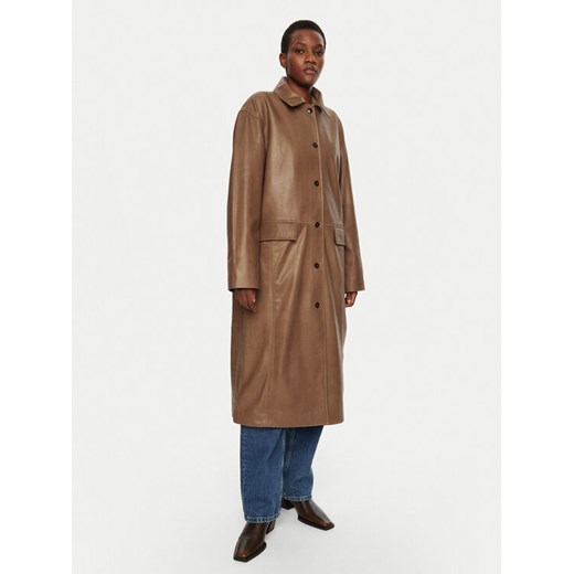 Herskind Płaszcz przejściowy Halston 5470175 Brązowy Loose Fit Herskind 38 MODIVO
