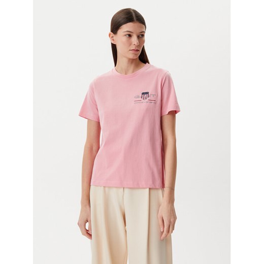 Gant T-Shirt Archive 4200277 Różowy Regular Fit Gant M MODIVO