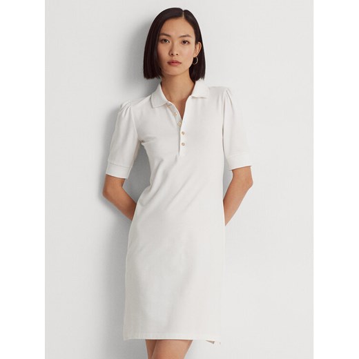 Lauren Ralph Lauren Sukienka codzienna 200834569002 Biały Regular Fit ze sklepu MODIVO w kategorii Sukienki - zdjęcie 181198312