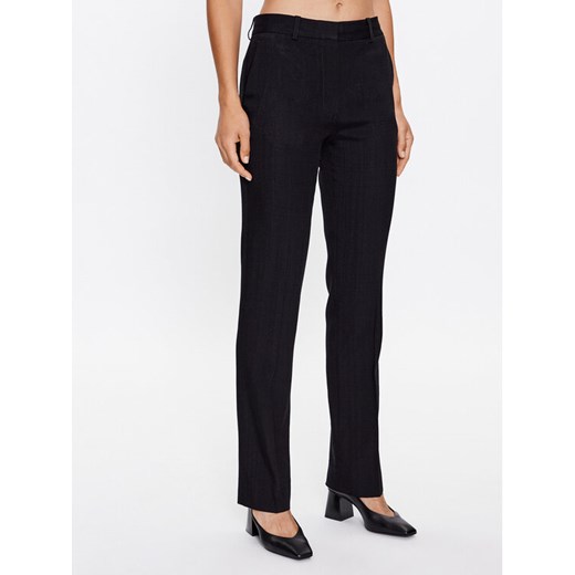 Victoria Victoria Beckham Spodnie materiałowe 1322WTR003728B Czarny Regular Fit Victoria Victoria Beckham 8 MODIVO