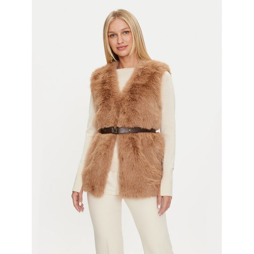 Marciano Guess Bezrękawnik Chloe 4YGL28 7128A Brązowy Regular Fit ze sklepu MODIVO w kategorii Kamizelki damskie - zdjęcie 181200710
