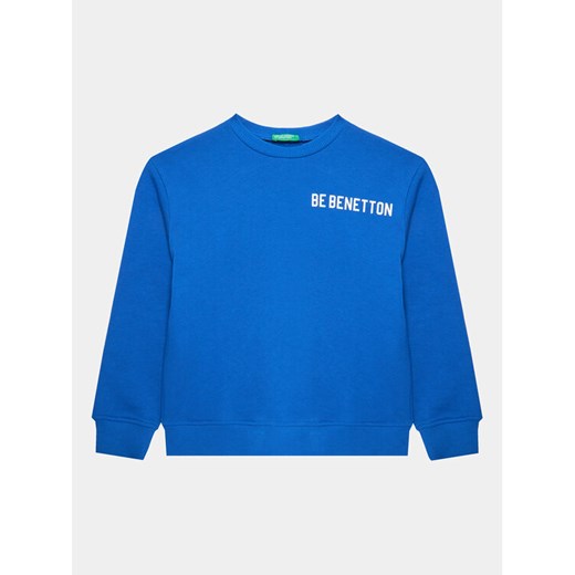 United Colors Of Benetton Bluza 3J68C10D4 Niebieski Regular Fit ze sklepu MODIVO w kategorii Bluzy chłopięce - zdjęcie 181200711