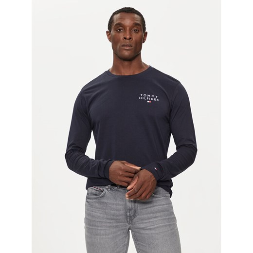 Tommy Hilfiger Longsleeve UM0UM02984 Granatowy Regular Fit ze sklepu MODIVO w kategorii T-shirty męskie - zdjęcie 181201343