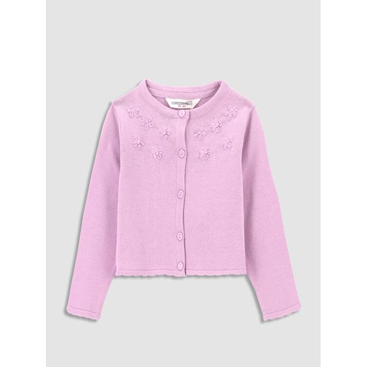 Coccodrillo Kardigan WC3172201RPN Fioletowy Regular Fit ze sklepu MODIVO w kategorii Bluzy i swetry - zdjęcie 181202721