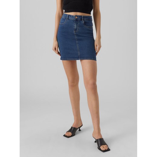 Vero Moda Spódnica jeansowa Luna 10279491 Niebieski Regular Fit ze sklepu MODIVO w kategorii Spódnice - zdjęcie 181203000