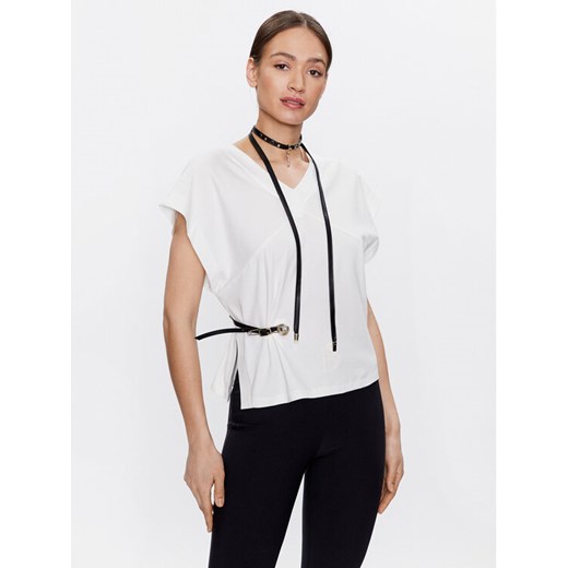 Babylon T-Shirt S_ER0573 Biały Regular Fit ze sklepu MODIVO w kategorii Bluzki damskie - zdjęcie 181205210