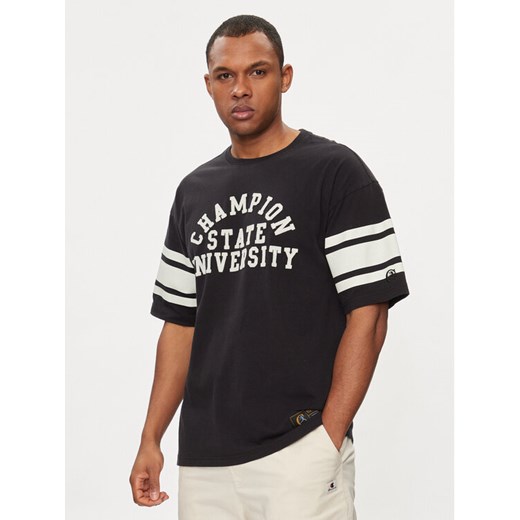 Champion T-Shirt 220011 Czarny Standard Fit ze sklepu MODIVO w kategorii T-shirty męskie - zdjęcie 181206871