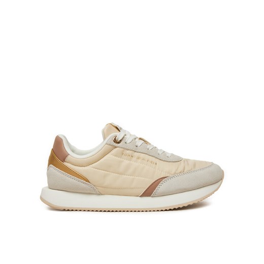 Tommy Hilfiger Sneakersy Essential Runner FW0FW08332 Écru ze sklepu MODIVO w kategorii Buty sportowe damskie - zdjęcie 181206883