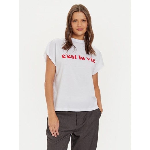 Noisy May T-Shirt 27030827 Biały Oversize ze sklepu MODIVO w kategorii Bluzki damskie - zdjęcie 181207030