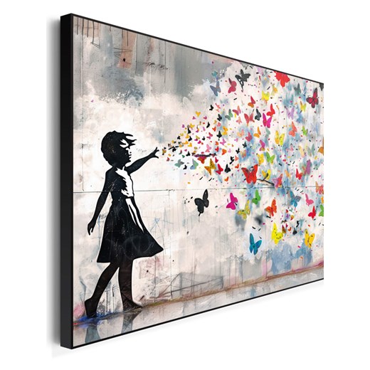 Orangewallz Druk artystyczny "Balloon Girl" w ramce - 90 x 60 cm Orangewallz 60x90 cm okazyjna cena Limango Polska